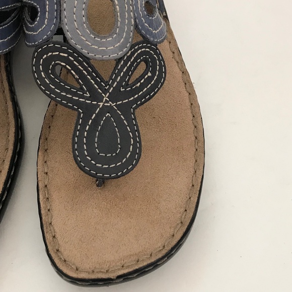 NATURALIZER Leather Sandals Calon Thong Sandals Women’s Size 10 WIDE - Picture 6 of 16